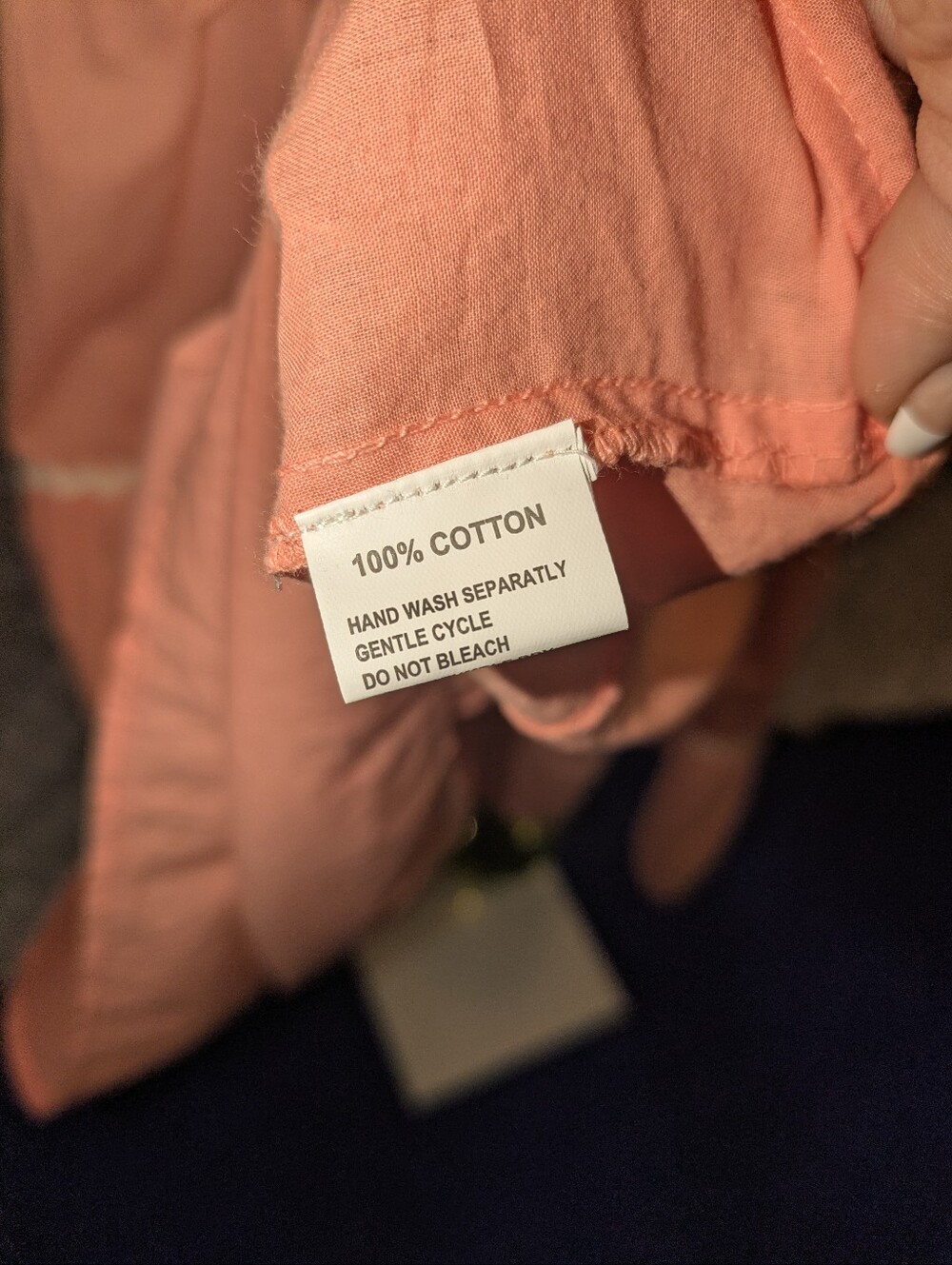 NWT Top It Off Peach Cotton Tiered Ric Rac Maxi Dress - Size M - Picture 6 of 8